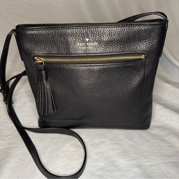 Kate Spade New York Pebbled Black Leather Crossbody Bag - Picture 3 of 7